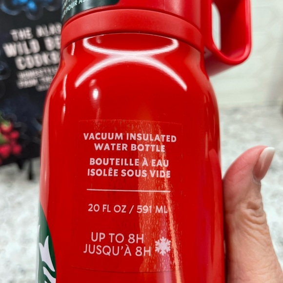 Starbucks Red 2024 Holiday Red Logo Twist to Sip SS Bottle Tumbler. NWT! - Picture 4 of 10